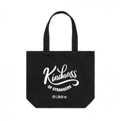 Kindness of Strangers - Tote Bag (White Print) Kindness of Strangers - Tote Bag (White Print) Thumbnail