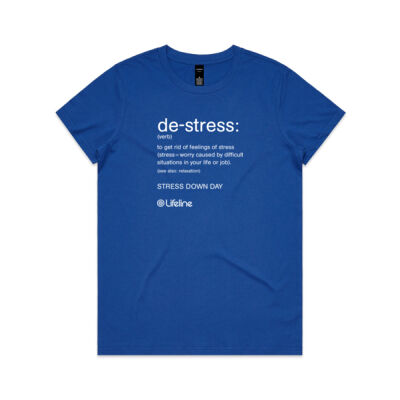de-stress Women's Shirt (White Print) de-stress Women's Shirt (White Print) Thumbnail