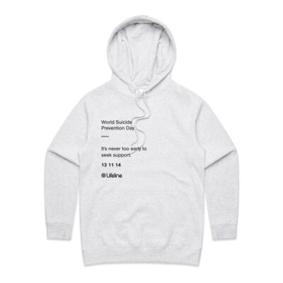 It's Never to Early - Women's Hoodie (Black Print) It's Never to Early - Women's Hoodie (Black Print) Thumbnail