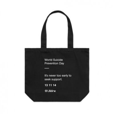 It's Never too Early - Tote (White Print) It's Never too Early - Tote (White Print) Thumbnail