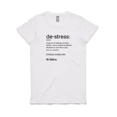 de-stress Women's Shirt (Black Print) de-stress Women's Shirt (Black Print) Thumbnail