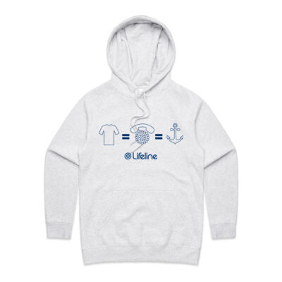 Anchor - Women's Hoodie (Blue Print) Anchor - Women's Hoodie (Blue Print) Thumbnail