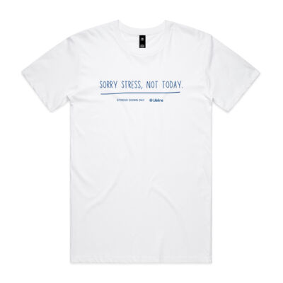 Sorry Stress, Not Today -  Mens Shirt (Blue Print) Sorry Stress, Not Today -  Mens Shirt (Blue Print) Thumbnail