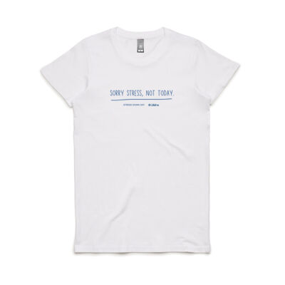Sorry Stress, Not Today -  Women's Shirt (Blue Print) Sorry Stress, Not Today -  Women's Shirt (Blue Print) Thumbnail
