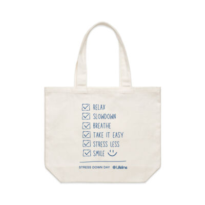 Stress Down Checklist - Tote Bag (Blue Print) Stress Down Checklist - Tote Bag (Blue Print) Thumbnail