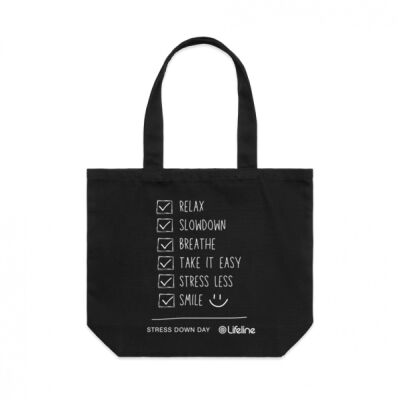 Stress Down Checklist - Tote Bag (White List) Stress Down Checklist - Tote Bag (White List) Thumbnail