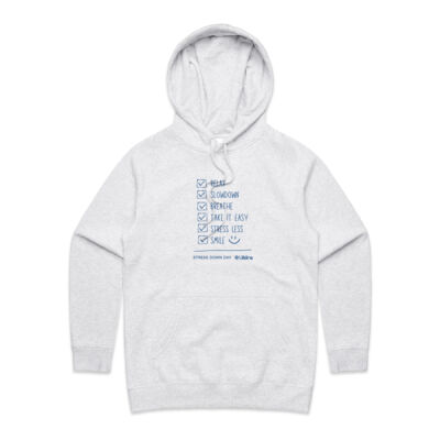 Stress Down Checklist - Women's Hoodie (Blue Print)  Stress Down Checklist - Women's Hoodie (Blue Print)  Thumbnail