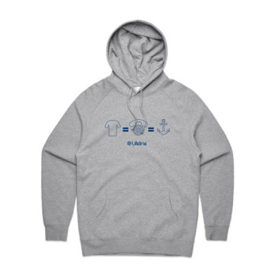 ANCHOR - MEN'S HOODIE (BLUE PRINT) ANCHOR - MEN'S HOODIE (BLUE PRINT) Thumbnail