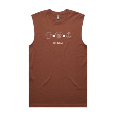 ANCHOR - MEN'S TANK (WHITE PRINT) ANCHOR - MEN'S TANK (WHITE PRINT) Thumbnail