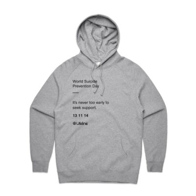 IT'S NEVER TO EARLY - MEN'S HOODIE (BLACk PRINT) IT'S NEVER TO EARLY - MEN'S HOODIE (BLACk PRINT) Thumbnail