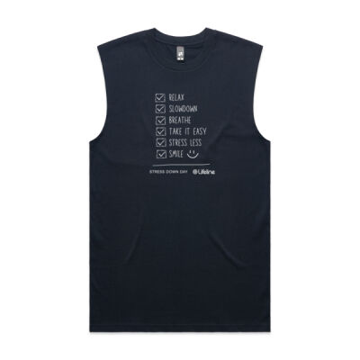 STRESS DOWN CHECKLIST - MEN'S TANK (WHITE PRINT) STRESS DOWN CHECKLIST - MEN'S TANK (WHITE PRINT) Thumbnail