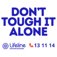 Don't Tough It Alone / Mens / Lifeline Northern Melbourne Design