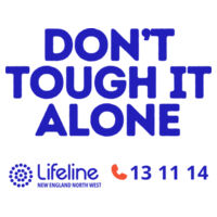 Don't Tough It Alone / Mens /  Lifeline New England Design